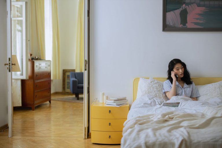 Intimate boudoir setting