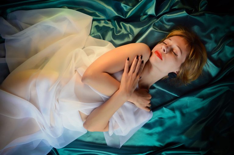 Intimate boudoir setting