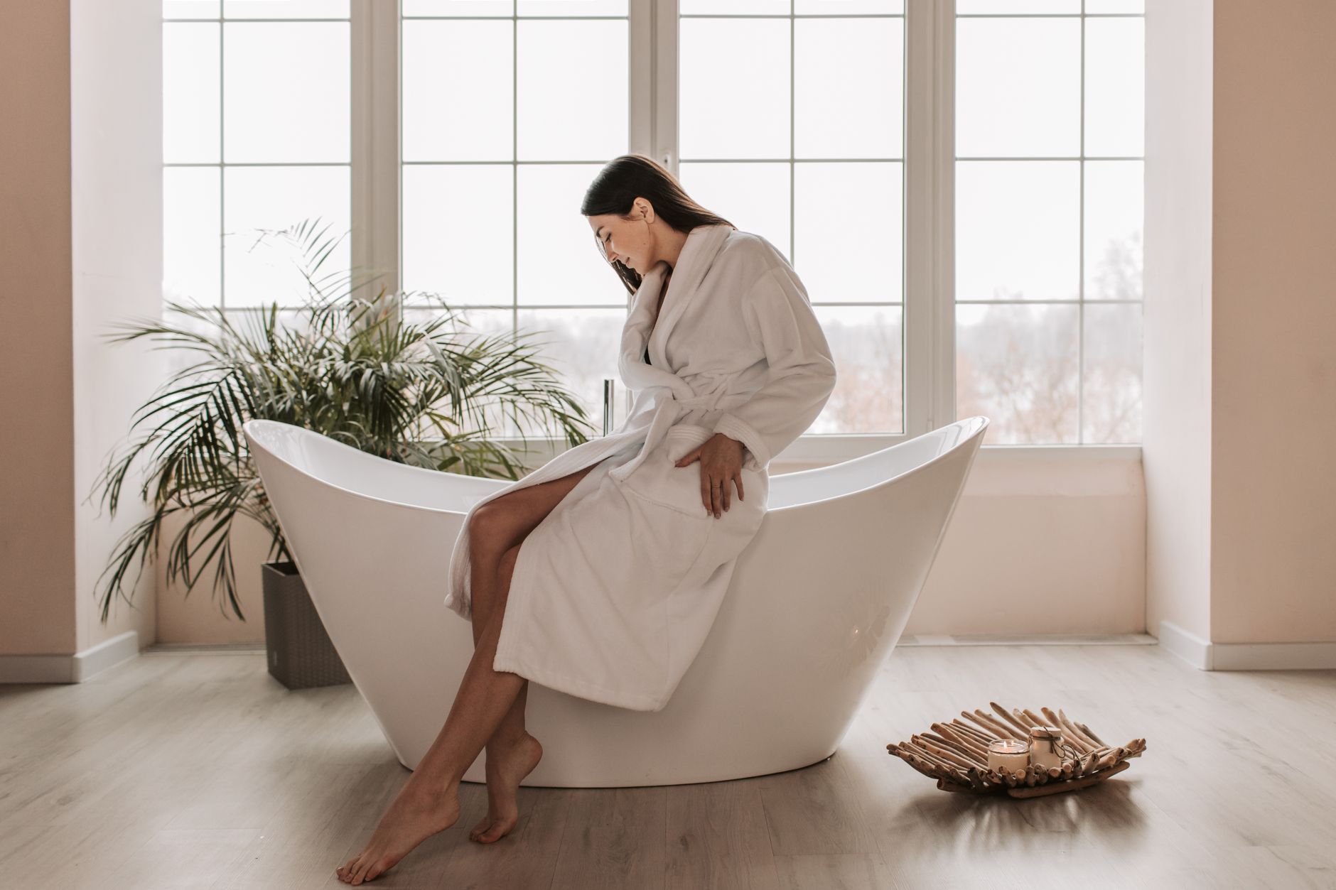 Intimate boudoir setting