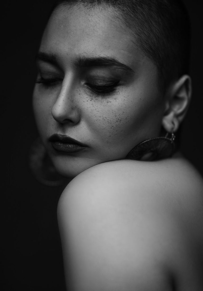 Intimate boudoir setting