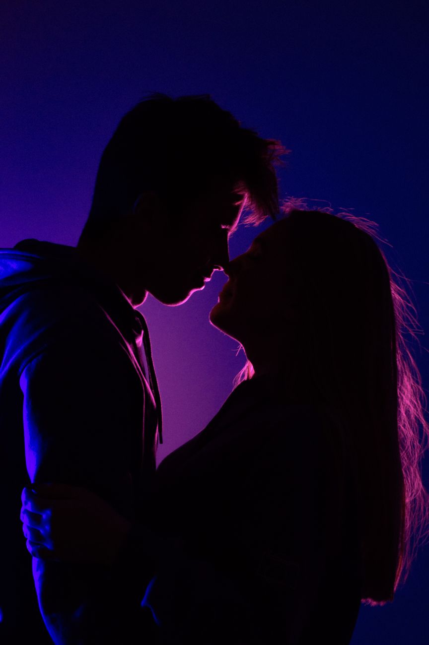 Couple embracing