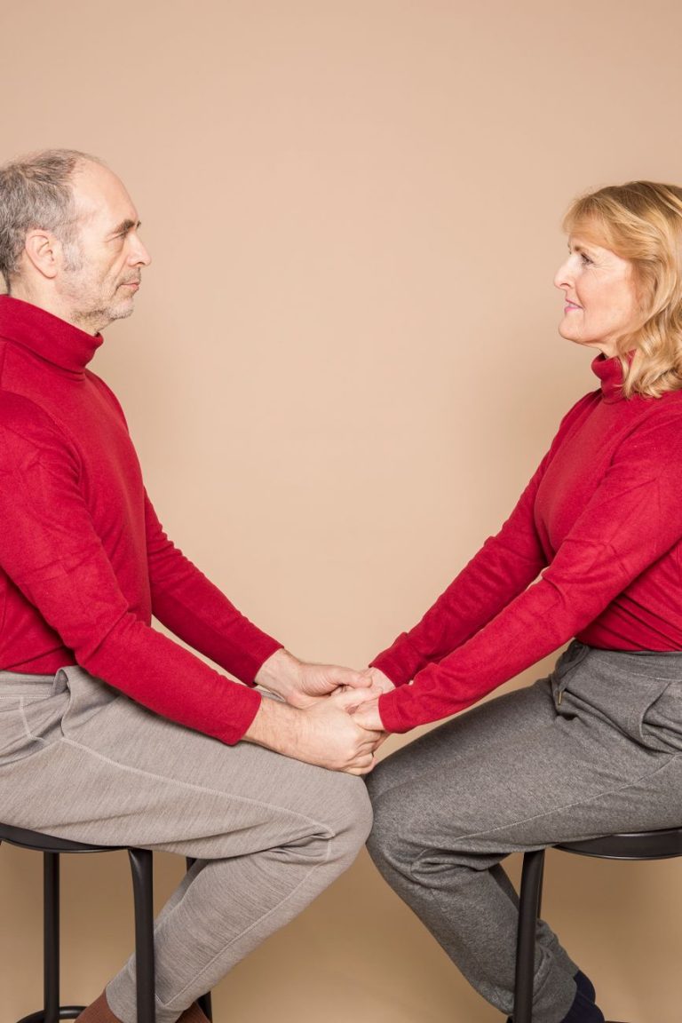 Couple embracing