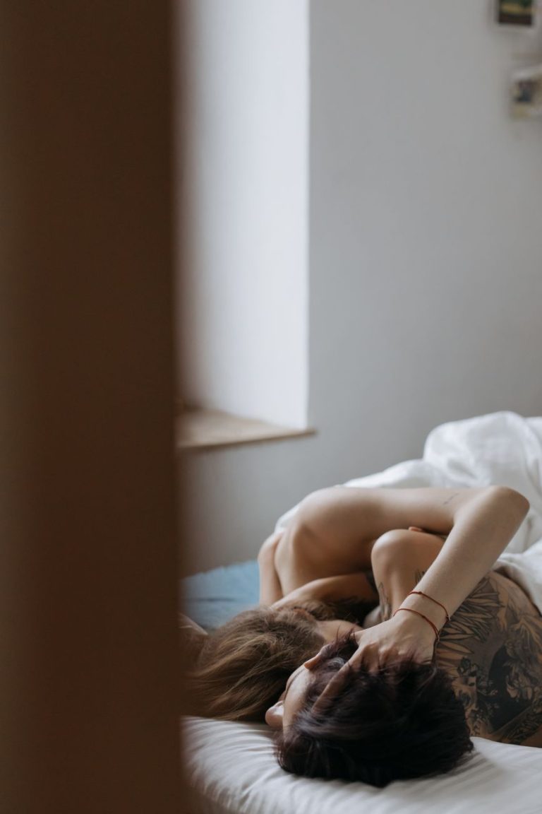 Couple embracing